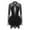 Black, variant on Haitryli Women's Sparkling Rhinestones Figure Ice Skating Dress Long Sleeve Leotard Dance Outfit Navy Blue L