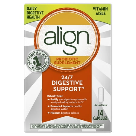 Align Probiotic Daily Digestive Health Supplement Capsules, 14 Ct