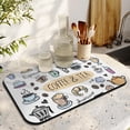 thumbnail image 3 of Make Brewing Fun with Coffee Machine Mat - Espresso Tray for Coffee Bar, Under Coffee Pot Mat, Ideal 19.5x12in Coffee Drying Mat; Kitchen Counter Drying Pad, 3 of 7