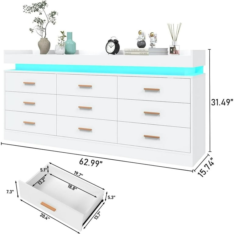 white dresser amazon Modern 6-Drawer Standing 31.5 inches wide and 15.8 inches deep IKEA HEMNES 8-drawer dresser, White