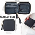 thumbnail image 2 of czcpp-Small Zip Around Wallet Multi-Slot, Women's RIFD Blocking Small Compact Bifold Leather Pocket Wallet Mini Zipper Purse Card Holder for Women Men (Black), 2 of 4