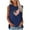 Blue, variant on IROINNID Women's V-Neck Tank Sleeveless Fashion Comfortable Casual Top Blouse Tops Women Tops USA July 4th