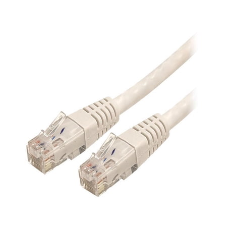 UPC: 0065030804035 | StarTech.com C6PATCH100WH 100 ft. (30.49 m) Cat 6 White Molded UTP Patch Cable – ETL Verified