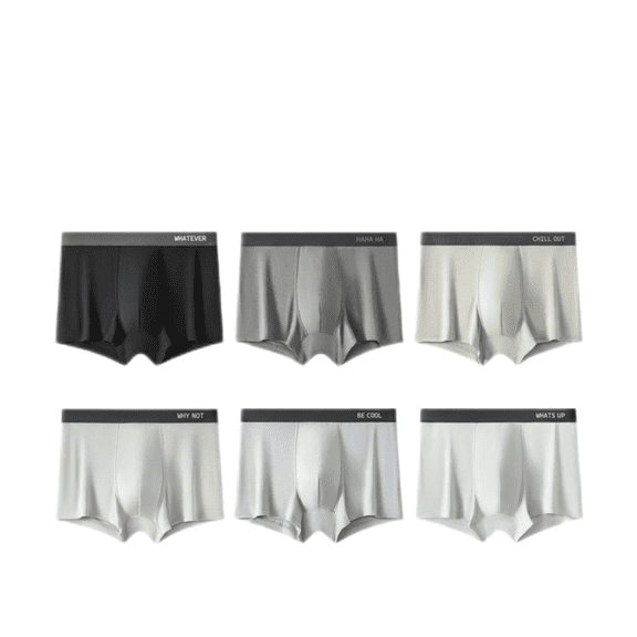 LYMAYTER Men's Boxer Briefs Fly with Built-in 3D Pouch Moisture-Wicking Underwear Breathable L-3XL 1PCS