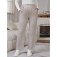thumbnail image 3 of DARING DIVA Women's Maternity Elastic Waist Drawstring Over Belly Pants M Khaki, 3 of 6