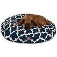 thumbnail image 2 of Majestic Pet | Trellis Round Pet Bed For Dogs, Removable Cover, Navy, Large, 2 of 6
