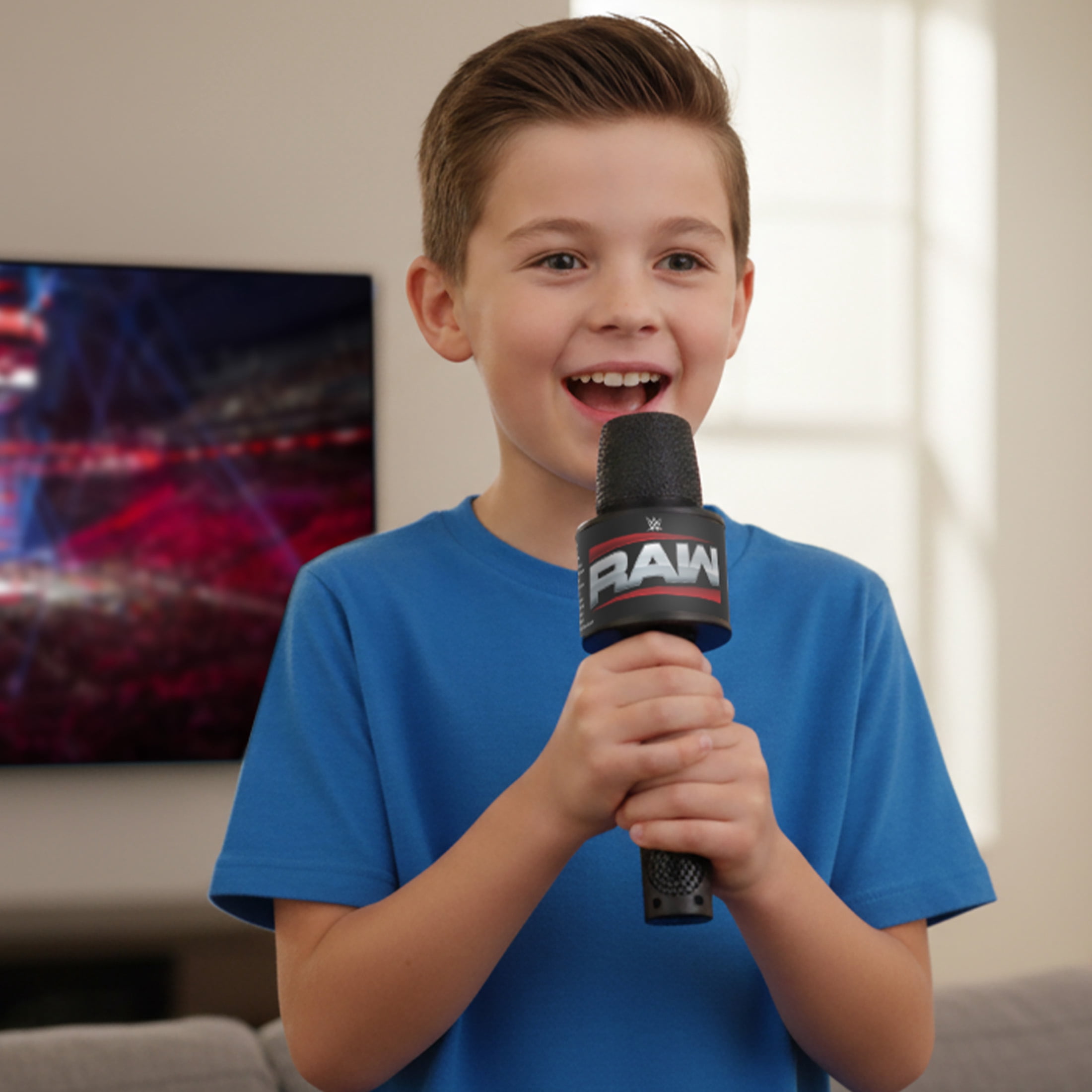 WWE Mic; Smack Talk Toy Microphone for Kids with Music and Sound Effects - WWE Toy