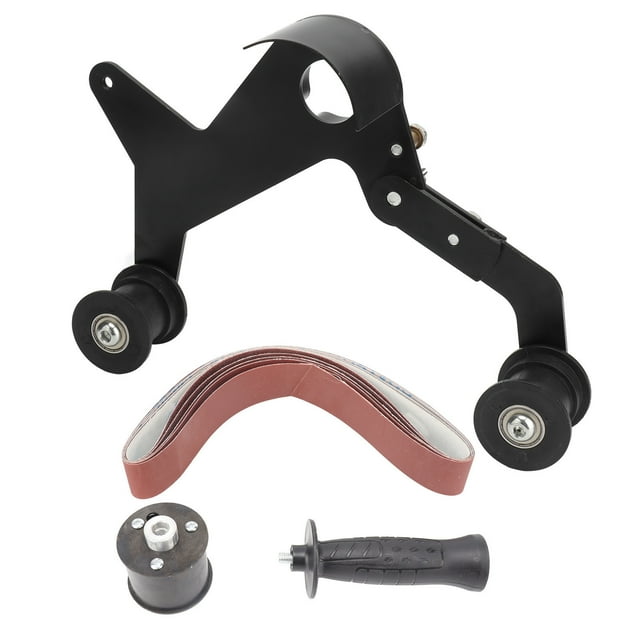 Mini lijadora de banda para bricolaje, pulidora de tubos de acero inoxidable, herramienta amoladora de rosca americana de 5/8 pulg. a 11 pulg.