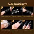 thumbnail image 2 of Milue Natural looking False Nails Transparent Clear Gel Nail Tips for DIY Nail Art, 2 of 20