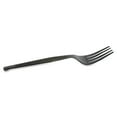 Dixie Plastic Cutlery, Heavy Mediumweight Forks, Black, 100/Box