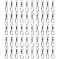 thumbnail image 1 of 50pcs 8 Word Bearing Rolling Swivel Sólido Anillo Snap Conectores de señuelos de pesca (2), 1 of 9