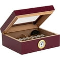 thumbnail image 3 of Quality Importers Glasstop Humidor, Red, 3 of 7