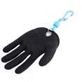 thumbnail image 4 of Accesorio de pesca Anti Silp Goma Mano izquierda derecha Guante de pesca Atrapa peces con cordón Mosquetón Negro M-Left Fugacal Otros, 4 of 8