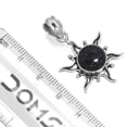 thumbnail image 2 of 925 Sterling Silver Women Jewelry Blue Sunstone Pendant, 2 of 3