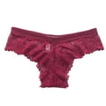 thumbnail image 3 of Calzones de encaje Gibobby para mujer Tanga de encaje vacío Color sólido Sexy, 3 of 4