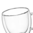 thumbnail image 4 of Tasse à Café en Verre à Double Paroi avec Poignée - Verre Borosilicate Résistant à la Chaleur pour Boissons Chaudes/froides, Idéal pour Cafés, Réunions et Rassemblements - Design Isolé pour Plus de Sécurité, 4 of 5
