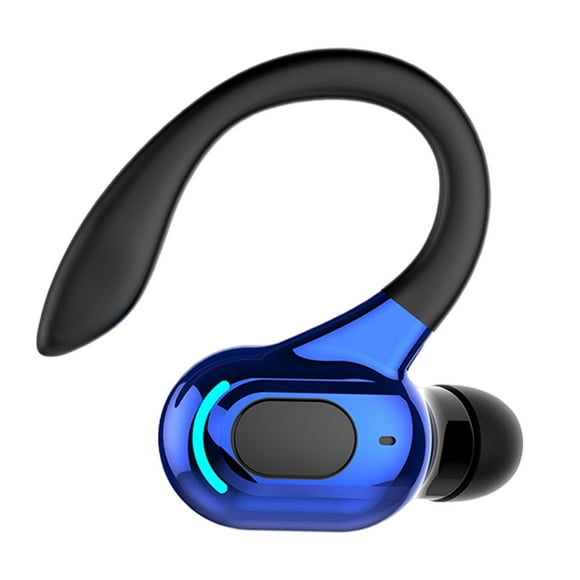 Auriculares Gancho para la oreja Bluetooth 5.2 Sonido para trotar Azul negro
