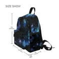 thumbnail image 3 of FORMRS School Backpack with Front Zippered Pocket 12" Student Travel Daypack, Watercolor Galaxy, 3 of 6
