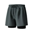 thumbnail image 6 of Swimming Trunks with Compression Liner Stretch Mens Quick in Swimwear Dry 2, 6 of 9