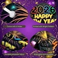 thumbnail image 4 of Colorful Fireworks 2026 New Year Banner Shiny Stars Happy New Year Display Champagne Glass Design Party Balloons 2026 Celebration Backdrop for New Year Party 2026 Celebration New Year Eve Event, 4 of 9