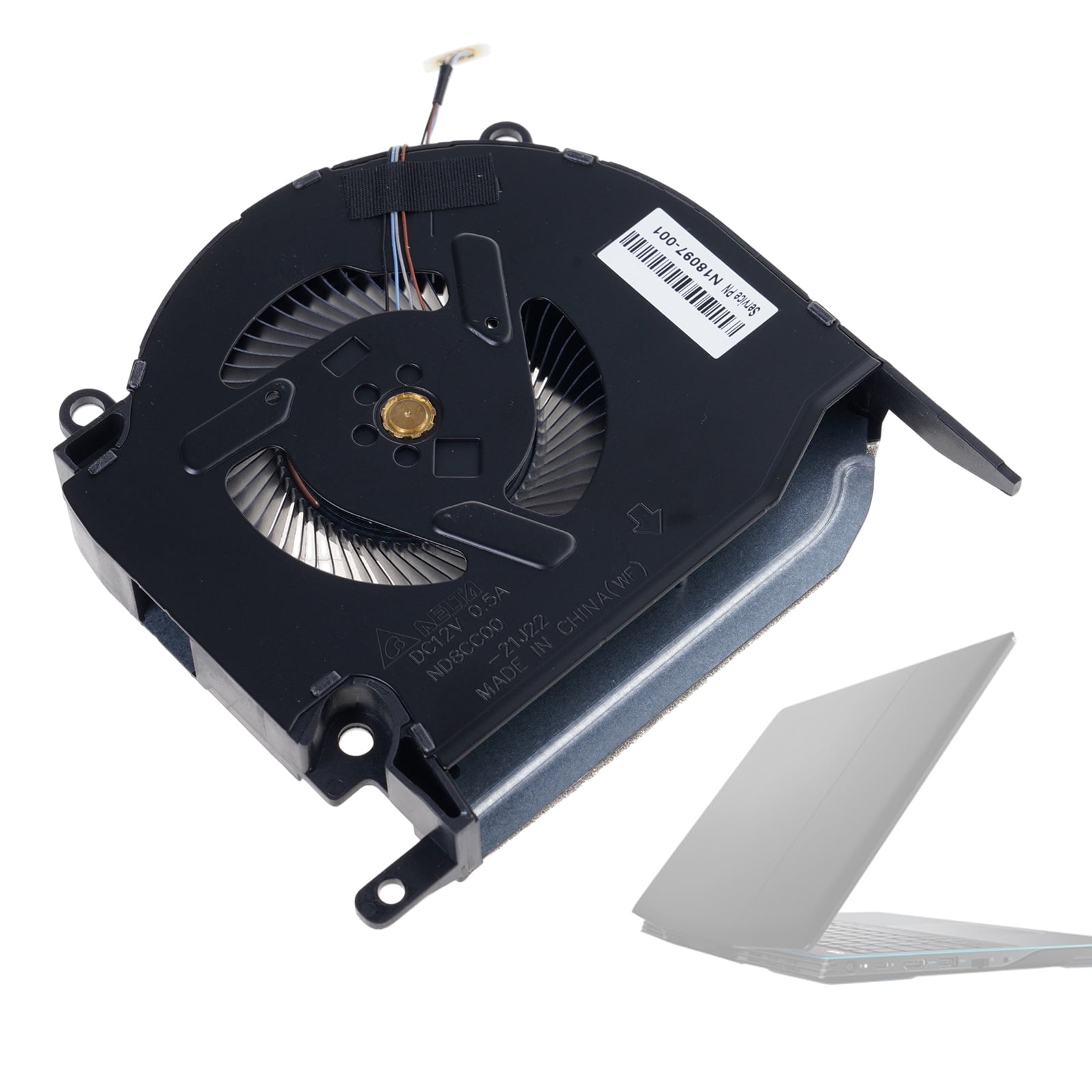 Laptops Cooling Fan Radiators DC12V 4Pin 4wires Quiet GPU CPU Coolers for OMEN 16K 16-N for OMEN 8Pro