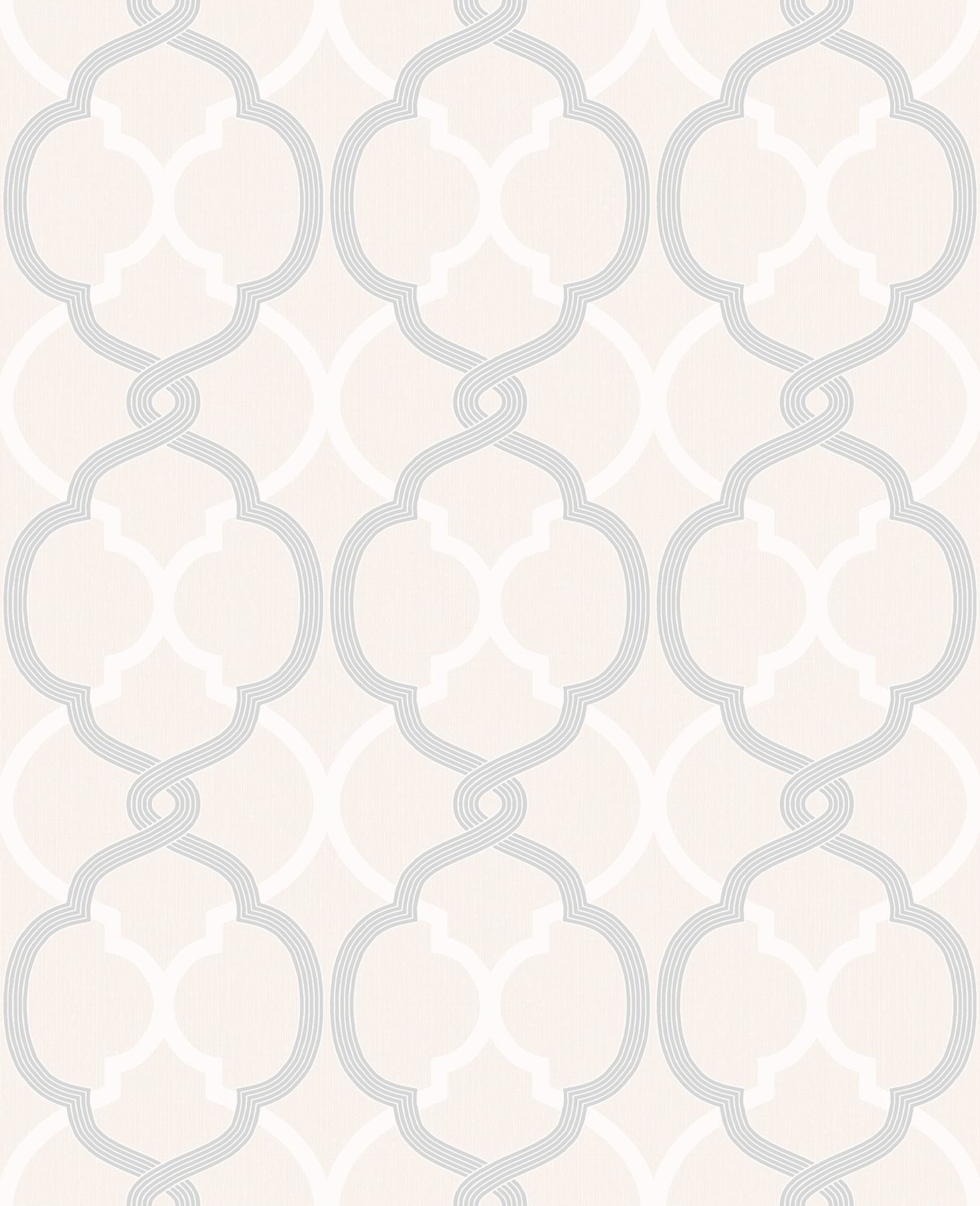 Fine Decor Mungo Off-White Quatrefoil Wallpaper