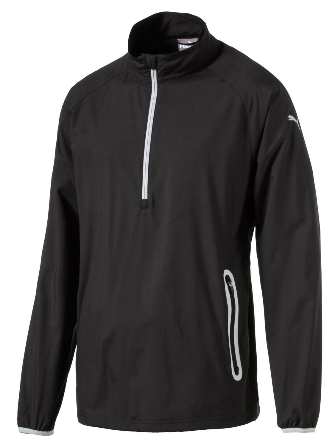 puma men's 1/2 zip wind jacket