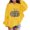 Yellow, variant on YunPes Girls Oversized Hoodie Leopard Pumpkin Graphic Sweatshirt Teen Kids Trendy Casual Pullover Top Halloween Party & Spring Fall Daily Wear