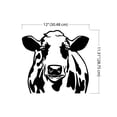 thumbnail image 2 of WIRESTER Clear Decal Vinyl Wall Sticker Decoration for Home Office Living Room Wall - Spotted Cow (S1), 2 of 7
