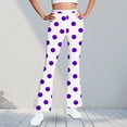 thumbnail image 1 of Pantalones largos con estampado para niñas, forrados de vellón para mayor calidez, pantalones largos casuales, leggings ligeramente acampanados, traje para niñas de 5 a 16 años., 1 of 6