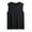 Black, variant on Jalioing Summer Basic Tank Tops for Men Cotton Crew Neck Sleeveless Casual Shirts Solid Color Classic T Shirt