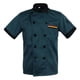 thumbnail image 2 of Chaqueta de chef a rayas de manga corta para hombre y mujer adulta L, 2 of 9