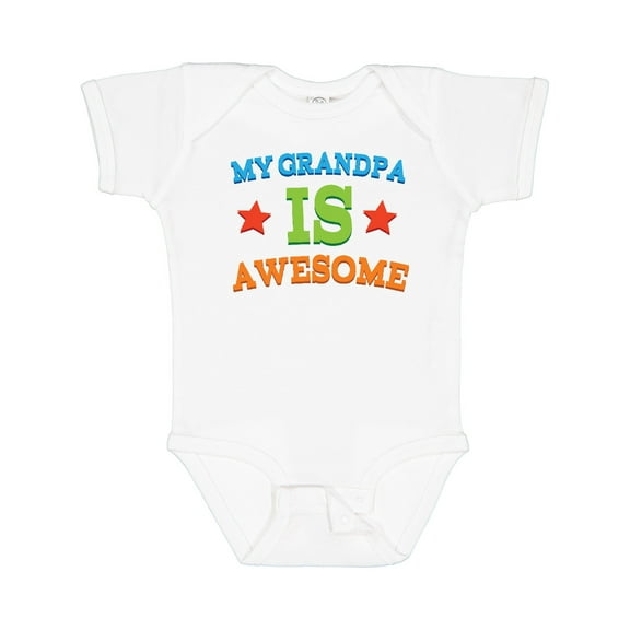 Inktastic Grandpa is Awesome Boys or Girls Baby Bodysuit
