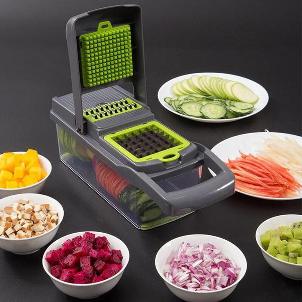 LHS Vegetable Chopper 7-in-1 Multifunctional Onion Dicer & Salad