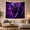 Skull Monster, variant on Mysterious Purple Figure Among Jagged Crystals in a Dark Cave, Dramatic Dark Fantasy Illustration Style, for Art Enthusiasts, Thoughtful Gift, for Bedroom and Dorm, Tapestry and Wall Hanging