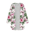thumbnail image 4 of Patlollav Up to 65% off Women Chiffon Printed Cardigan Kimono Robe Tops Beach Bikini Cover Up Blouse, 4 of 6