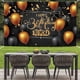 thumbnail image 4 of Happy Birthday Backdrop Banner Black And Gold Birthday Party Background Decorations Happy Birthday Party Decorations For Men And Women, 4 of 5