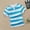 Sky Blue, variant on RTKFRFLM Boys' Striped Short Sleeve Polo Shirt Crewneck T-Shirt for Big Boys Summer Casual Fashion Tee Breathable Soft Classic Striped Design for School & Travel Size 6-18