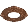 thumbnail image 3 of Ekena Millwork 9"OD x 4 1/8"ID x 5/8"P Benson Ceiling Medallion (Fits Canopies up to 4 1/8"), Hand-Painted Polished Copper, 3 of 7