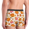 thumbnail image 4 of KLL Orange Autumn Leaves Men's Cotton Boxer Briefs Underwear-Medium, 4 of 7