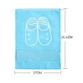 thumbnail image 3 of Travel Shoes Storage Bag Sandals Sneakers Slippers Dustproof Drawstring Pouch Portable, Medium, Sky Blue, 3 of 6