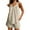 Beige, variant on 2 Piece Lounge Sets for Women Soft Solid Color Comfy Pajama V Neck Cami Pj Shorts Set with Pocket