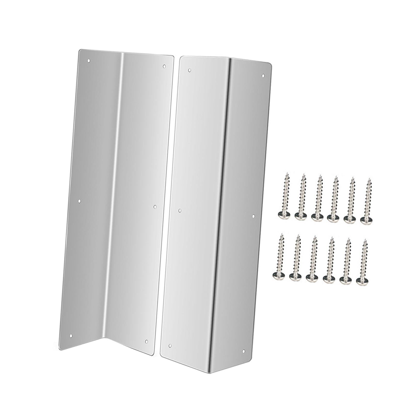 Dualoai 2 Pieces Wall Corner Guards Easy to Install Versatile for Residential and Commercial Wall Corner Cover for Shopping Mall Home silver