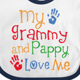 thumbnail image 4 of Inktastic Grammy and Pappy Love Me Boys or Girls Baby Bib, 4 of 4