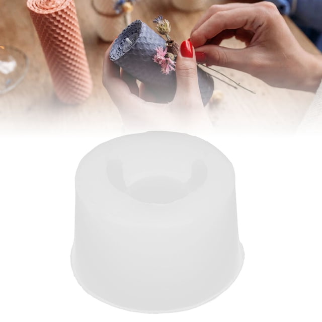 Molde para velas BuyWeek silicona blanca tamaño 4