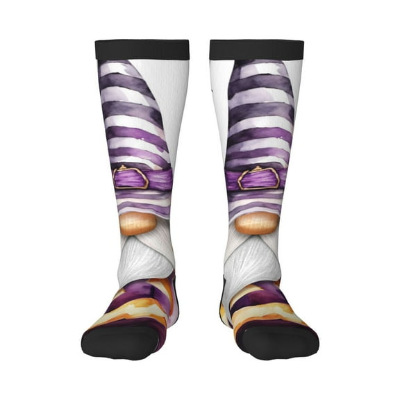 Cauagu Halloween Gnome With Pumpkins Print Women's Men's Ankle Socks 1-pack Casual Athletic Socks for Unisex Adult Moisture-Wicking Socks for Daily Wear/Running/Sport