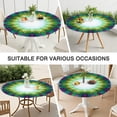 thumbnail image 7 of Colorful Radial Tie Dye Pattern Round Fitted Tablecloth with Elastic Edge,Dining Table Cover Waterproof,Outdoor Round Tablecloth for Camping,Dining,Indoor and Outdoor, 7 of 7