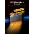 thumbnail image 2 of Calefactor de pared Brightown 1500W inteligente con control remoto y Alexa, gris, 2 of 7