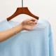 thumbnail image 4 of Conjunto de pantalones de dormir ultrafinos de manga larga de seda helada para hombre, ropa para el hogar para primavera y verano, pantalones largos de nueve puntos, traje camisón, 4 of 5