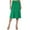 Green, variant on VUPSGEZ Women's Simple Comfort Basic Stretch A Line Flared Knee Length Skirt (Orange,M)